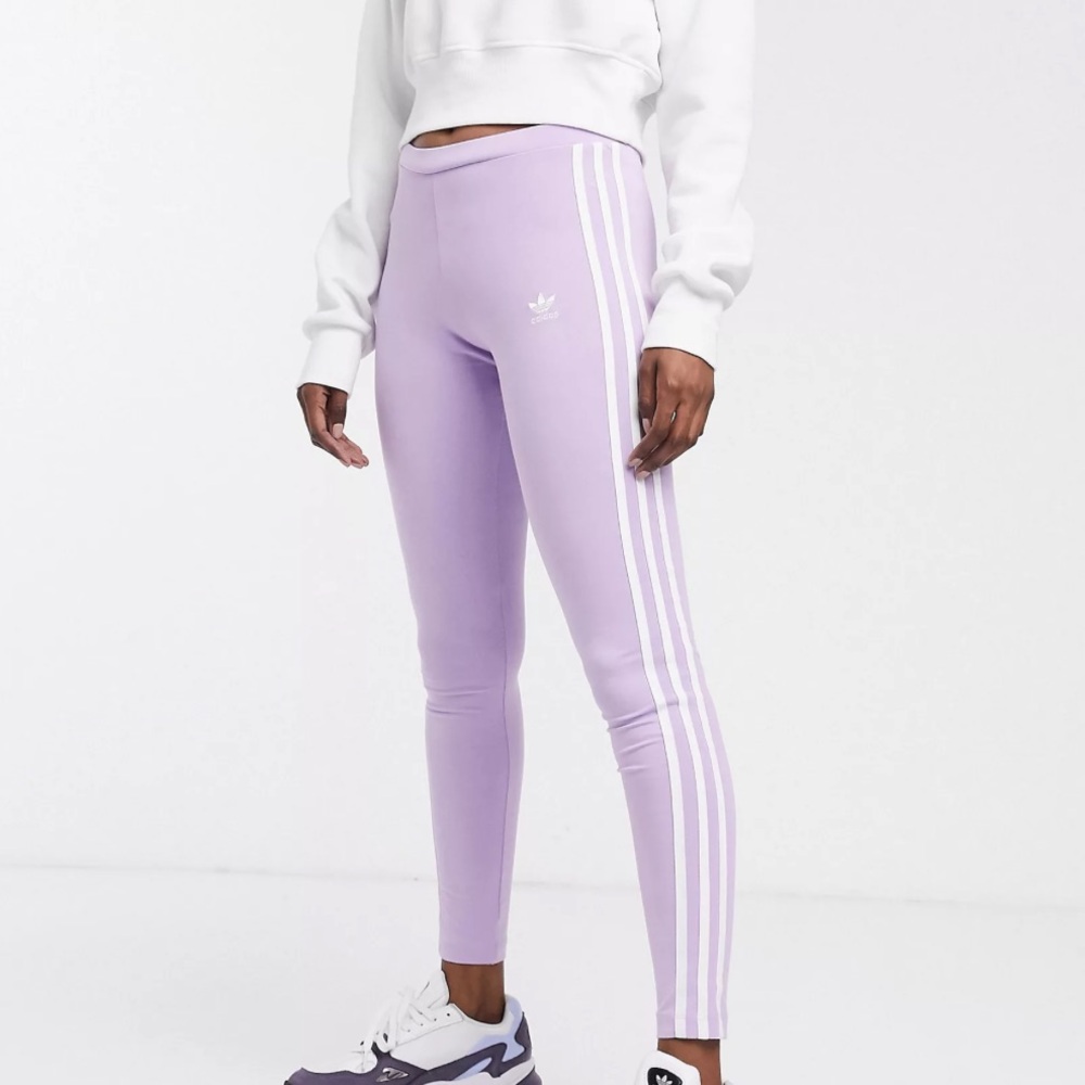 adidas lavender leggings